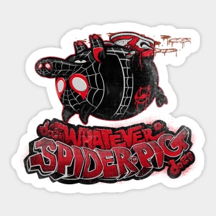 Spider Pig Miles Sticker